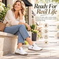 thumbnail image 7 of Orthopedic Zipper Sneakers for Women, Wide Toe Box Comfortable Walking Shoe, Cushioned Support For Daily Walking, Travel And Casual Wear, 7 of 7