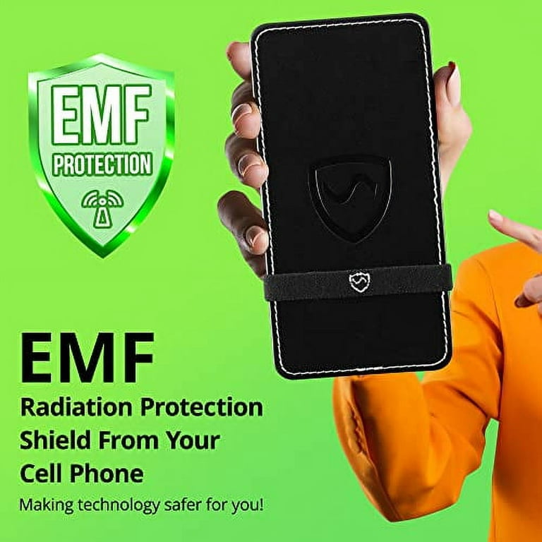5G Phone Shield, Cell Phone EMF Protection, Radiation Protection Sleeve  That Works for Any Phone, No Signal Interference & Battery Drainage, 2nd  Gen, Black, Regular Size, 3 x 6 inches 