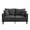 Black, variant on Aukfa Corduroy 2-Seater Loveseat Sofa, 57"W x 27.6"D, Small Space Friendy, Black