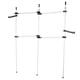 thumbnail image 5 of Estante ajustable para ropa, organizador del de clóset y estante de almacenamiento con ganchos, percha de ropa telescópica para colgar ropa para sala de estar, recámara, 5 of 9