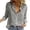 Grey, variant on Womens T Shirts Summer Tops Fashion Women's Loose Linen Button Solid Lapel Long Sleeves T-shirt Blouse Tops