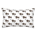 thumbnail image 1 of Fotbe Dachshund Dog Funda de Almohada Decorativa Estilo Occidental, Lujo en Algodón, Fundas para Almohadas King, Cojín Estampado para Decoración del Hogar-16"x24", 1 of 6
