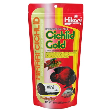 UPC: 0042055042116 | Hikari® Cichlid Gold® Mini Pellet Fish Food 2 Oz