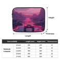 thumbnail image 2 of Game Neon Cyberpunk Style Laptop Sleeve Bag Compatible With MacBook Air / Pro iPad MateBook Tablet Surface HP Lenovo Dell ASUS Acer Laptop Computer Protective Size: 17 inch, 2 of 5