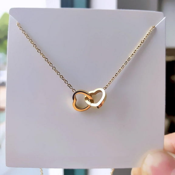 NOMOKOS Necklaces Fashion Women Jewelry Stainless Steel Hollow Out Love Heart