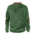 thumbnail image 4 of Wutalume Men's Outdoor Standing Collar Sweatshirt, Spring Casual Tops, Loose Fit Long Sleeve for Hiking and Leisure, Durable Material for Active Lifestyles,Army Green L, 4 of 5