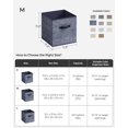 thumbnail image 4 of Cubos de almacenamiento SONGMICS Misty Blue UROB030I01 30 x 30 cm, 6 unidades, 4 of 8