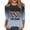 NavyW0520&20, variant on Fabrcox S-5XL 250th Anniversary USA Shirt 1776-2026 Flag Print Gradient 3/4 Length Sleeve Womens Tops Celebration Freedom Patriotic Womens Fourth of July Shirt Blue S