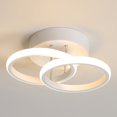 thumbnail image 1 of Lámpara Decorativa LED Lo Necesito Haros | Modelo BL-18W Blanca, Luz Cálida, Diseño de Anillos Superpuestos, 1 Pieza, 1 of 4