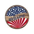 thumbnail image 1 of Fwttom Independence Day Memorial Door Hanging Wooden Decoration Hanging Sign, 1 of 1