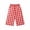 Watermelon Red, variant on Toddler Gingham Casual Pants Boys Girls Plaid Wide Leg Long Trousers Summer Beach Cute Loose Fit Harem Bloomers with Pockets