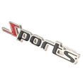thumbnail image 2 of 2 Pcs Black Red Metal Sports Letters Car Badge Sticker Emblem Decor, 2 of 5