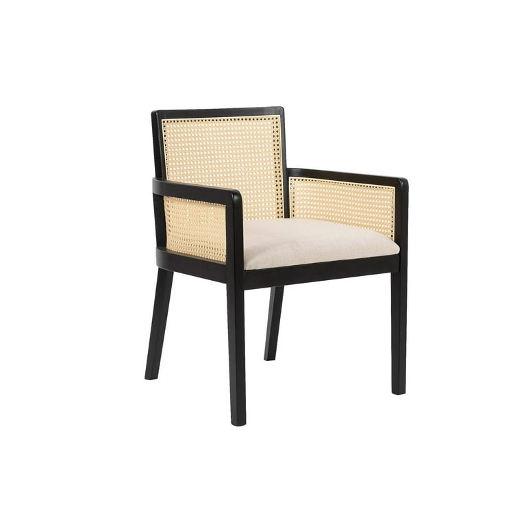 Better Homes Gardens Springwood Caning Captains Dining Chair 2 Pack Charcoal Finish