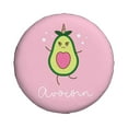 thumbnail image 2 of Easygdp Cute Avocado Automobile Tire Dust Cover, 14-17in Spare Tire Cover Universal Fit for Trailer, Car, Truck, SUV, Jeep - 16 inch, 2 of 9