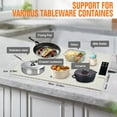 thumbnail image 4 of ENOKING Warming Mat For Food, Warmer Chafing Dishes for Buffet,Food Warming Mat, Electric Silicone Food Warmers Trays for Parties Buffet 6-Level Temp 24"x15", 4 of 6