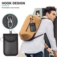 thumbnail image 4 of Soumake Faraday Bag Car Key Storage Organizer Wear Resistant Signal-Blocking Anti-theft Portable Car Key Case Faraday Pouch, 4 of 8