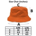 thumbnail image 4 of Glory Max Summer Beach Bucket Hat 100% Cotton Sun Visor Fishing Packable Cap Orange, 4 of 5