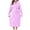 Purple, variant on Plush Robes for Women 2024 Long Hooded Bathrobe Fuzzy Soft Warm Nightgown Lounge Sleepwear Spa Robe with Pockets
