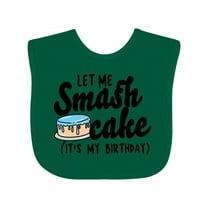 Inktastic Let Me Smash Cake Its My Birthday Boys Baby Bib