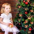 thumbnail image 4 of 20PCS Christmas Bow with Bells for Crafts Christmas Mini Bowknot Ornament Craft Present Bow Christmas Tree Wreaths Hanging Decor, 4 of 7