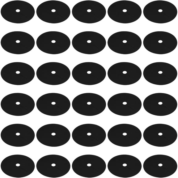 30 Pcs Weed Barrier Mats, 10.2 Inch Tree Ring Mulch Covers - Non Woven Landscape Fabric for Garden, Patio, Yard - Weed Control & Moisture Lock