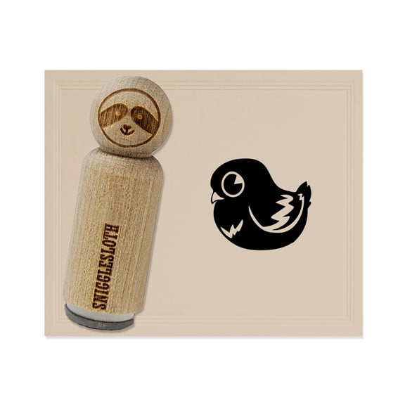 Cute Pigeon Bird Rubber Stamp for Scrapbooking Crafting Stamping - Mini 1/2 Inch