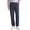 Navy, variant on GENTS BLISS Lightweight Men Pants Elastic Drawstring Pants for Men Cotton Linen Men Pants with Pocket Regular Fit Pants