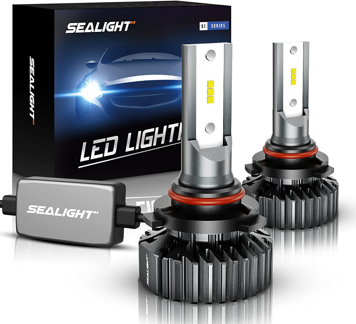 12xCSP Chips LED Headlamp Replacement Kit Fog light bulb 6000K White SEALIGHT Scoparc S1 9006/HB4 LED Bulbs Pack of 2 
