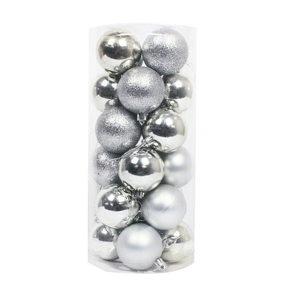 Leodye 24 PCS Christmas Balls Ornaments Essential Christmas Tree Decorations Shatterproof Indoor for the Home Holiday Party Decoration-1.67IN