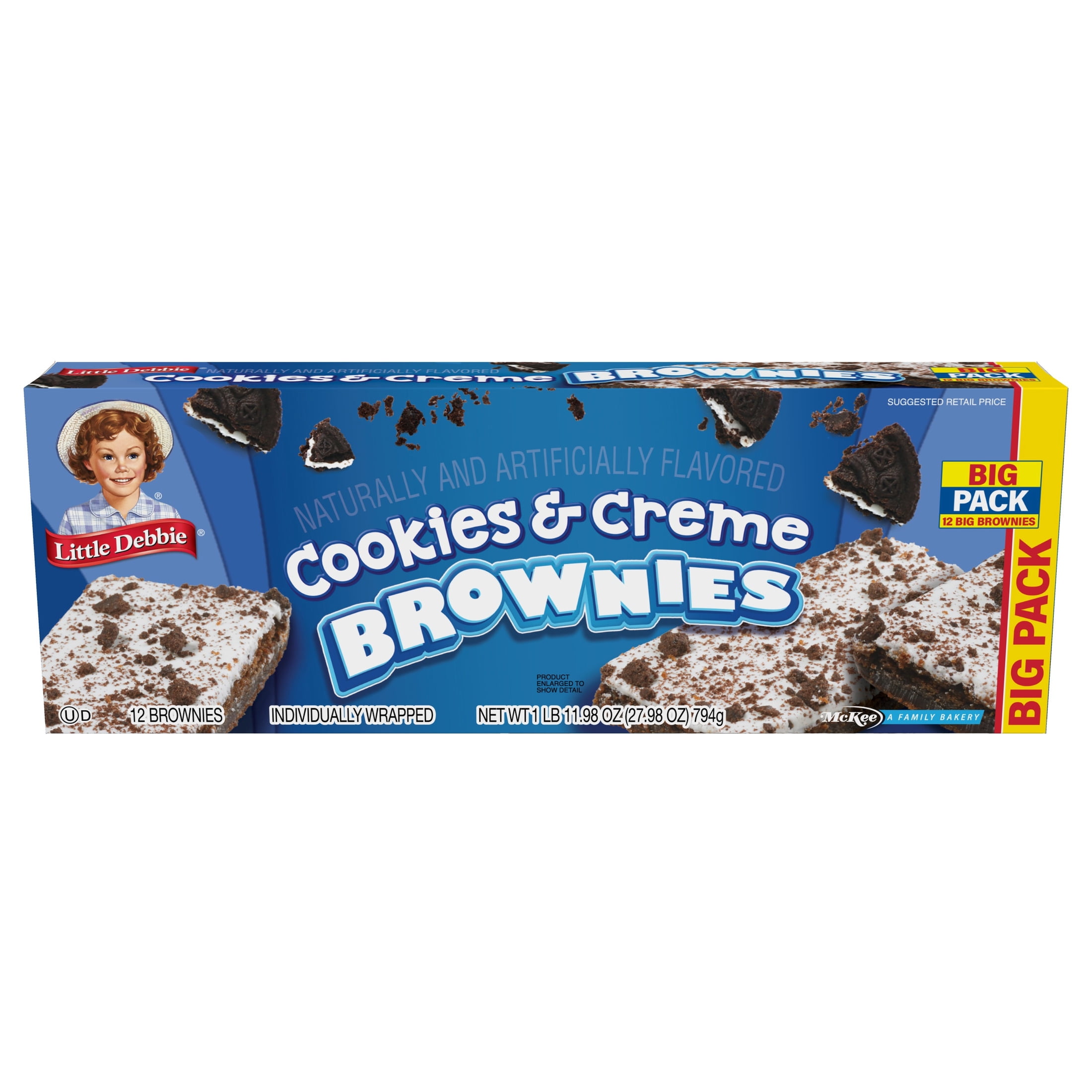 Snack Cakes, Little Debbie Big Pack Cookies & Creme Brownies