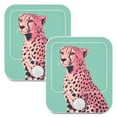 thumbnail image 7 of Yayeee 2-Pack Plug in LED Night Lights with Light Sensors Motion Detectors, Big Pink Cheetah, 7 of 7