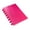 Hot Pink, variant on A5 Discbound Notebook, Reusable Refillable Journal with Mushroom Holes, 80 Sheets, Snap-Binding Planner Notebook with Removable Pages, Loose-Leaf Notebook for Planning & Daily Use, Pink