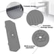 thumbnail image 3 of Almohadilla de extensión de silicona para manija de grifo, protector contra salpicaduras de grifo, protector contra salpicaduras de fregadero de cocina, 3 of 5