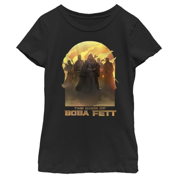 Girl's Star Wars: The Book of Boba Fett Desert Leader of the Tusken Raiders Graphic Tee Black Medium