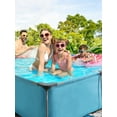 thumbnail image 6 of Naipo 15FT Rectangular Frame Swimming Pool Metal Outdoor Backyard Above Ground Pool Family Adults Splash, 6 of 9