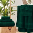 thumbnail image 4 of Juego de toallas de baño COZYART, algodón turco verde oscuro, 650 g/m², 6 unidades, 4 of 7