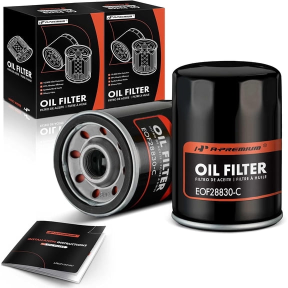 A-Premium 10K Miles Protection Spin On Oil Filter Compatible with Land Rover Freelander 2002 2003 2004 2005, Replace# 8671000496, LPW100230, 2-PC Set