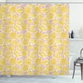 thumbnail image 1 of Ambesonne Flower Shower Curtain, Yellow Roses Blooming, 69"Wx84"L, Yellow Blush, 1 of 3