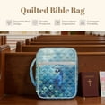 thumbnail image 4 of FOR U DESIGNS Peacock Pattern Bible Cover Portable Bible Carrying Case Lightweight Church Bag Bible Protective Bible Carrier Tote Bag Christian Gifts Accessories, 4 of 7