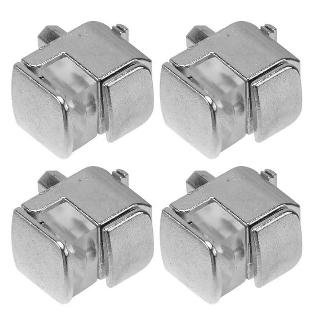 OULII 4Pcs Silver Board Holders for Glass Shelves and Hard Boards