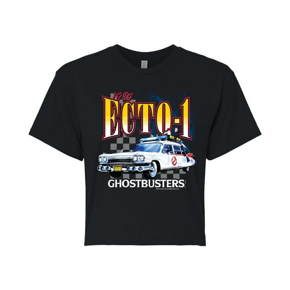 Ghostbusters - Ecto 1 - Juniors Cropped Graphic T-Shirt