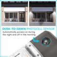 thumbnail image 3 of Luxrite 26W LED Wall Pack Light with Photocell, 3120 Lumens, 3 Color Selectable, Dusk to Dawn Wall Light, IP65 2 Pack, 3 of 7