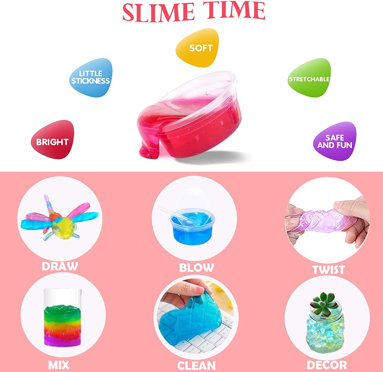 KiddosLand Crystal Slime Kit for Girls Boys,Slime Making kit for Kids –  ToysCentral - Europe