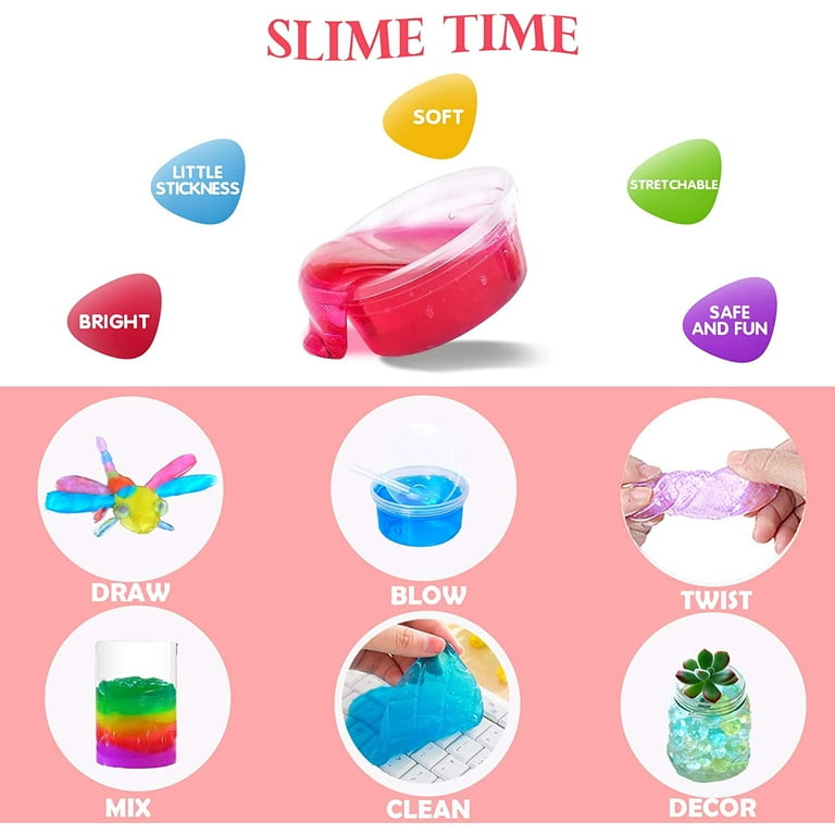 KiddosLand Crystal Slime Kit for Girls Boys,Slime Making kit for