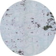 thumbnail image 1 of Ahgly Company Indoor Round Abstract Blue Gray Abstract Area Rugs, 4' Round, 1 of 6