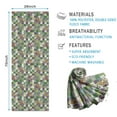 thumbnail image 2 of Colorful Checkered Cow Pattern Hot Yoga Mat Towel Non Slip for Hot Yoga - Quick-Drying Yoga Mat Cover with 4 Corner Pockets with Travel Bag - Hot Yoga Towel Non Slip 74"x26", 2 of 6