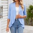 thumbnail image 3 of Birdeem Blouse Décontractée Mode Printemps et Été Couleur Unie Col en V Manches Courtes pour Femmes, 3 of 10