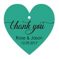thumbnail image 1 of 100 PCS Personalized Wedding Favor Gift Tags Thank You Custom Made Heart Shape Hang Tags, 1 of 1