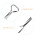 thumbnail image 2 of 12 clips para mechas para hacer velas, base de soporte para mechas de madera, clips universales para mechas de madera, bases de mechas de madera, soportes para mechas de velas de metal, color plateado, 2 of 6