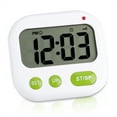 thumbnail image 3 of Reloj despertador digital LCD con música y vibración, temporizador electrónico de cocina con luz de fondo, 3 of 14